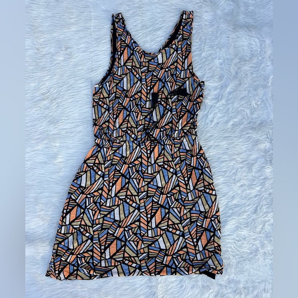 Lucky brand geometric, sleeveless dress size large